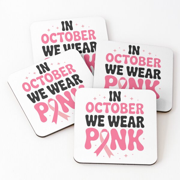 Item preview, In October We Wear Pink Retro Breast Cancer designed and sold by TRTrendyHouse.