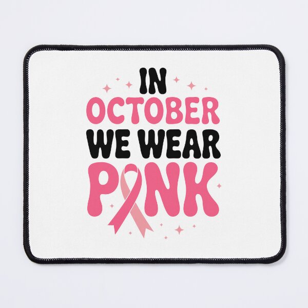 Item preview, In October We Wear Pink Retro Breast Cancer designed and sold by TRTrendyHouse.