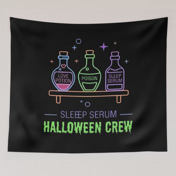 Item preview, Sleep Serum Halloween Crew Neon Spooky Vintage Magic Potion Bottles designed and sold by PetalsPaws.