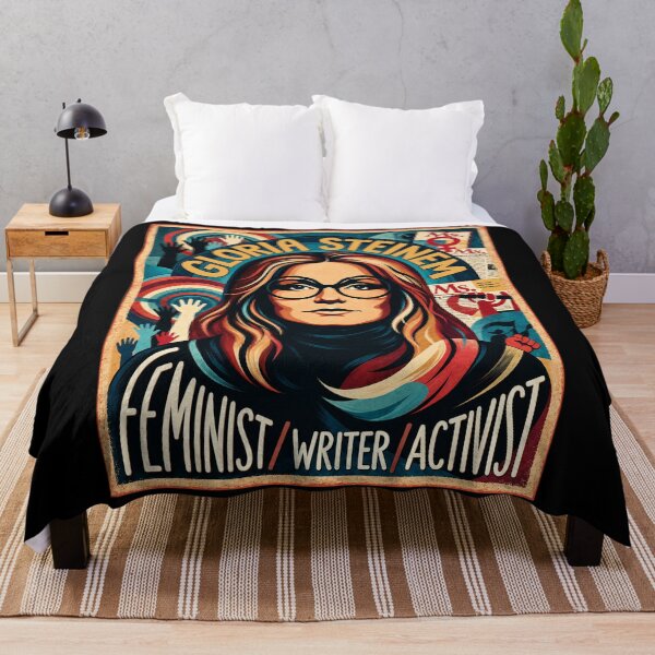 Item preview, Gloria Steinem Feminist Writer Activist Vintage Pop Art Graphic designed and sold by DestiniHill.