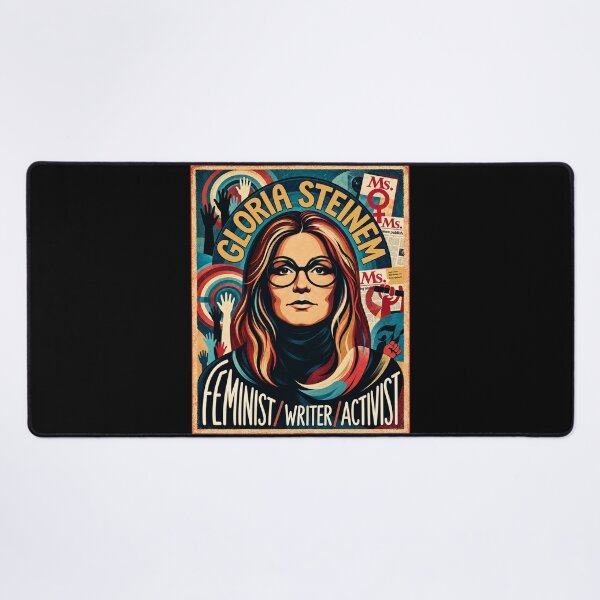 Item preview, Gloria Steinem Feminist Writer Activist Vintage Pop Art Graphic designed and sold by DestiniHill.