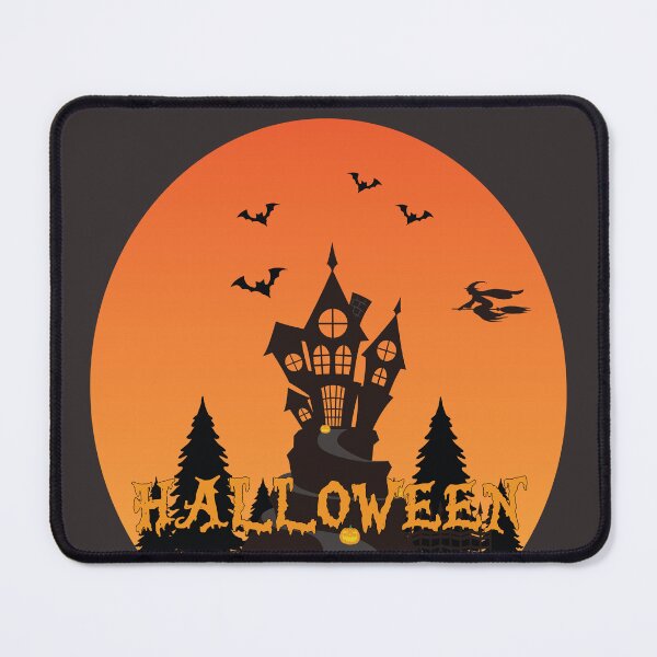 Item preview, Spooky Halloween Haunted House Under Full Moon designed and sold by Mdjahirulsk.
