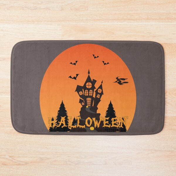 Item preview, Spooky Halloween Haunted House Under Full Moon designed and sold by Mdjahirulsk.