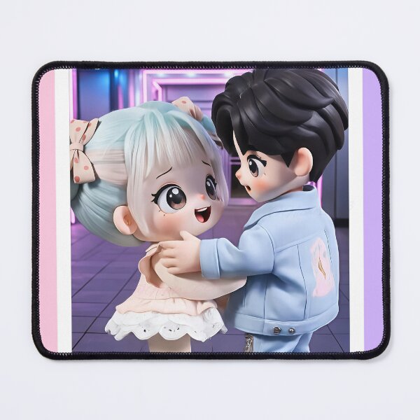 Item preview, K-Drama Movie Date Hug - Pastel Chibi Doll Photocard designed and sold by Nicole_83.
