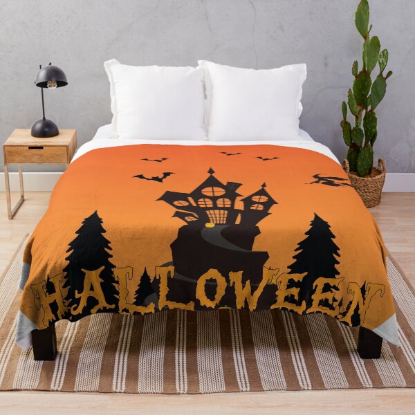 Item preview, Spooky Halloween Haunted House Under Full Moon designed and sold by Mdjahirulsk.