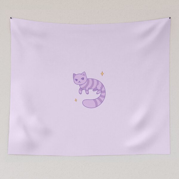 Item preview, Purple striped cat with sparkles designed and sold by Spaguetti.
