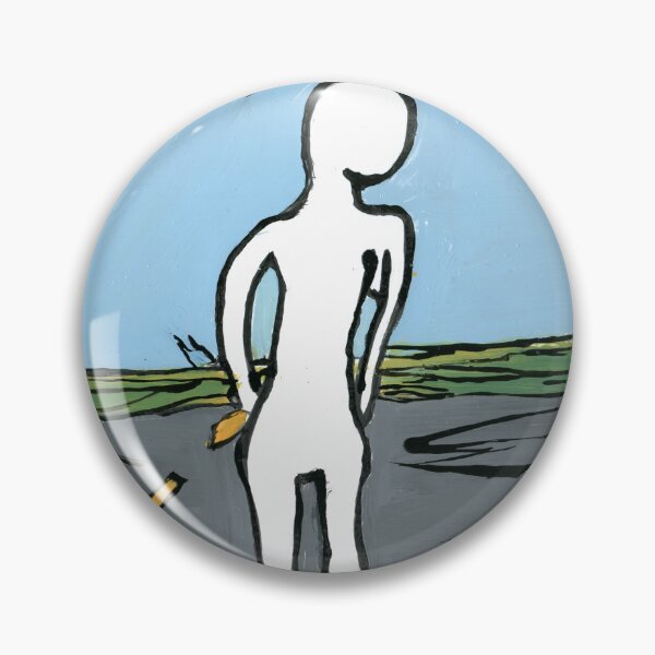 Item preview, Minimalist Figure Open Road Expressive Painting designed and sold by Dwaalhaas.com.