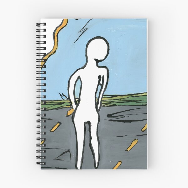 Item preview, Minimalist Figure Open Road Expressive Painting designed and sold by Dwaalhaas.com.