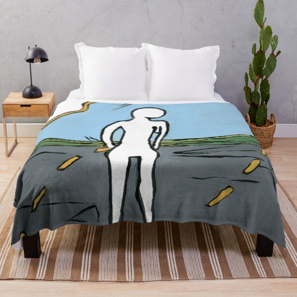Item preview, Minimalist Figure Open Road Expressive Painting designed and sold by Dwaalhaas.com.
