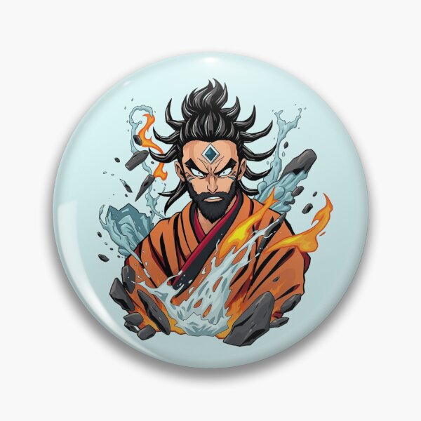 Item preview, Avatar Airbender Powerful Master of Elements Anime Art designed and sold by Fine-Arts-Lab.