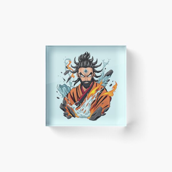 Item preview, Avatar Airbender Powerful Master of Elements Anime Art designed and sold by Fine-Arts-Lab.