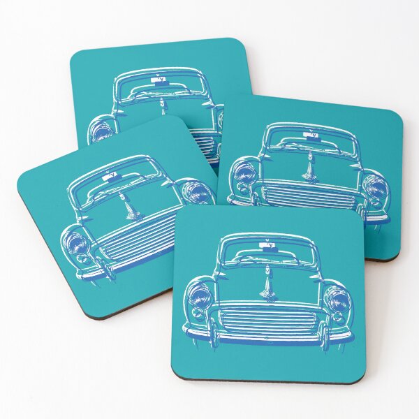Item preview, Morris Minor 1960s British classic car blue-white designed and sold by soitwouldseem.