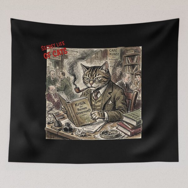 Item preview, The Weimar Connoisseur: Secret Life of Cats Vintage Bohemian Café Art designed and sold by FreiherrPK.