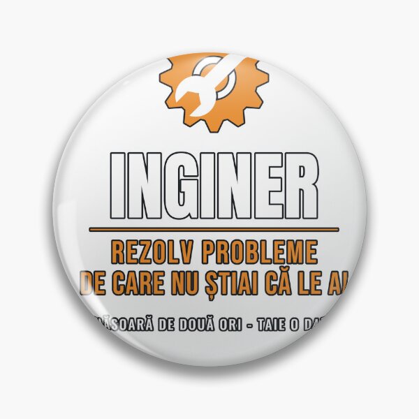 Item preview, Inginer Rezolv Probleme Romanian Engineer designed and sold by PeaksAndPrints.