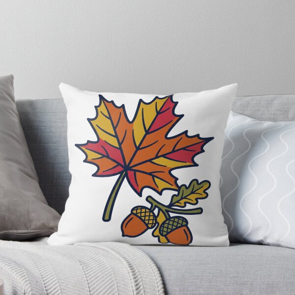 Item preview, Autumn Leaves and Acorns Flat Color Illustration designed and sold by seunghus.