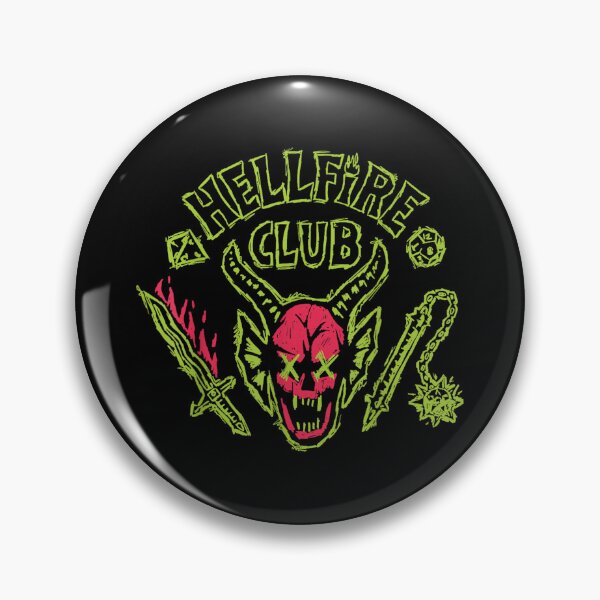 Item preview, Stranger.Things Hellfire Club Neon Logo Crossed Out Eyes designed and sold by stanleyirtjav.