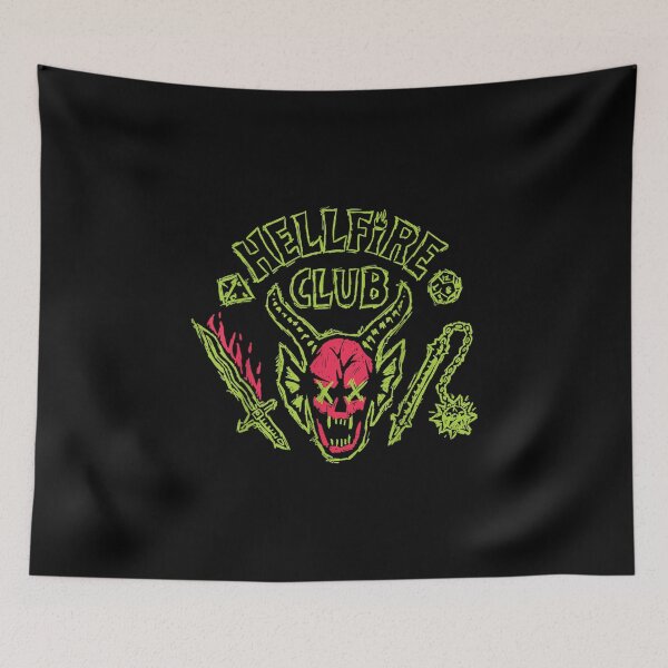 Item preview, Stranger.Things Hellfire Club Neon Logo Crossed Out Eyes designed and sold by stanleyirtjav.