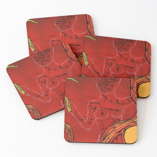 Item preview, USSR FEMEN Activist Red Expressive Painting designed and sold by Dwaalhaas.com.