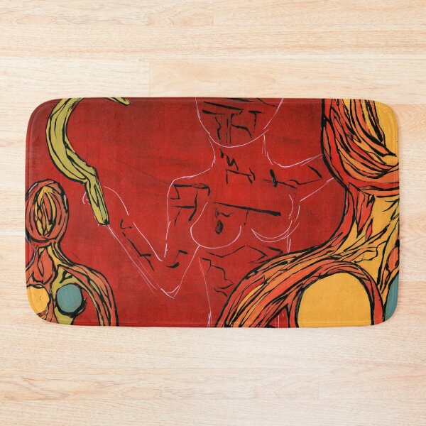 Item preview, USSR FEMEN Activist Red Expressive Painting designed and sold by Dwaalhaas.com.