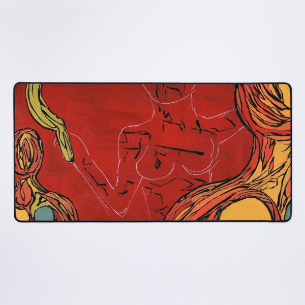 Item preview, USSR FEMEN Activist Red Expressive Painting designed and sold by Dwaalhaas.com.