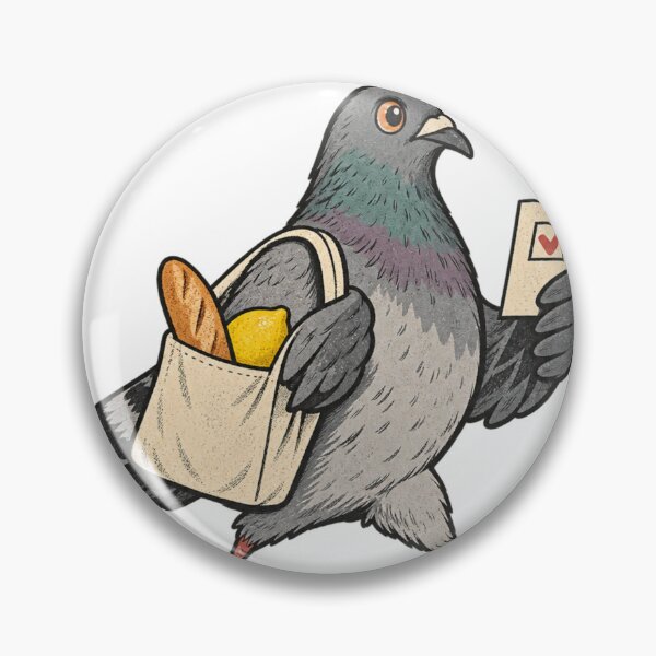 Item preview, One Brave Little Errand Pigeon Illustration designed and sold by ODDLUME CLUB.