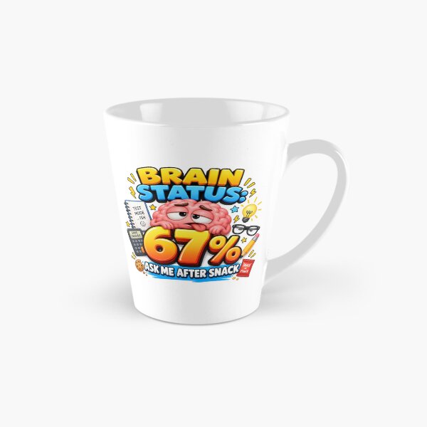 Item preview, Brain Status 67 Percent School Meme designed and sold by RØNI AI.