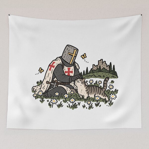 Item preview, Crusader Cat Companion designed and sold by MonkiFlipp.