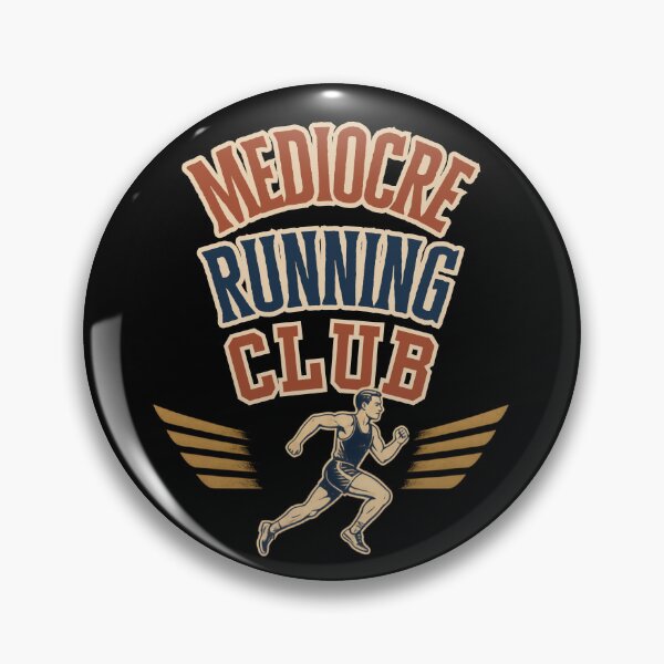 Item preview, Mediocre Running Club – Funny Retro Running Shirt | Vintage Runner T-Shirt designed and sold by Magda-Creates.