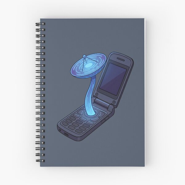 Item preview, Retro Flip Phone Satellite Mushroom Cyberpunk Art designed and sold by IriArt-Designs.