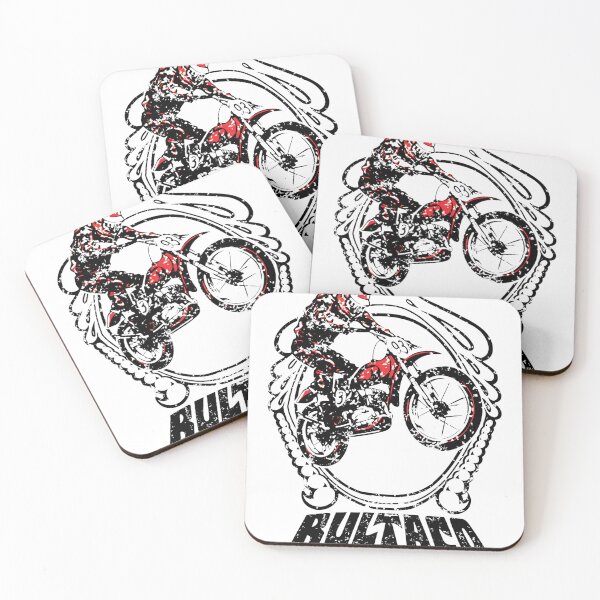 Item preview, Bultaco Vintage Motocross Rider Distressed  designed and sold by StantonHahn.