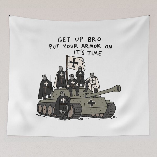 Item preview, Get Up Bro Put Your Armor On designed and sold by MonkiFlipp.