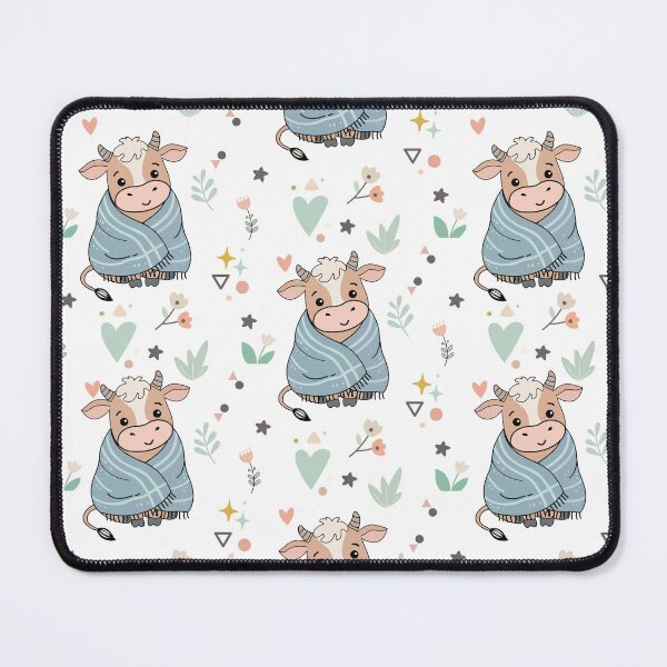 Item preview, Cute Cow Seamless Pattern designed and sold by prapapon.