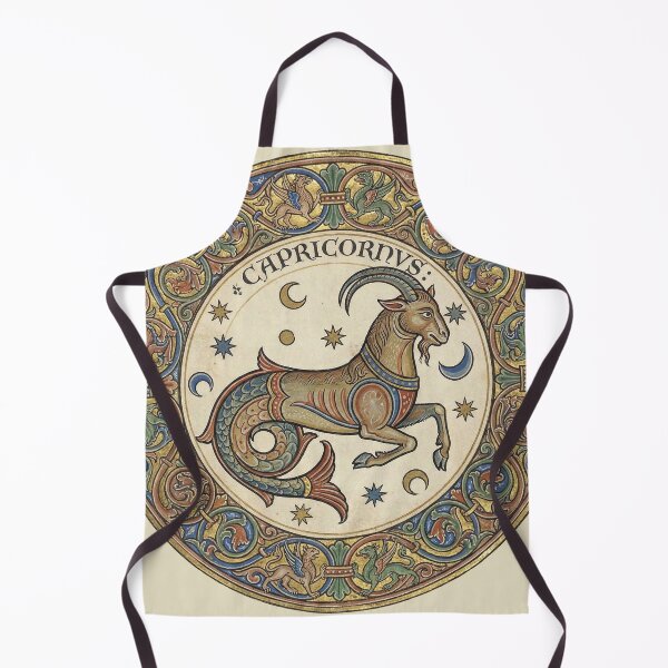 Item preview, Medieval Capricornus: Gothic Sea-Goat Zodiac Manuscript Art designed and sold by FreiherrPK.