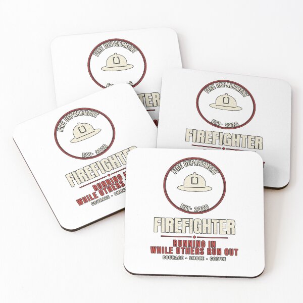 Item preview, Firefighter Running In Vintage Badge designed and sold by PeaksAndPrints.