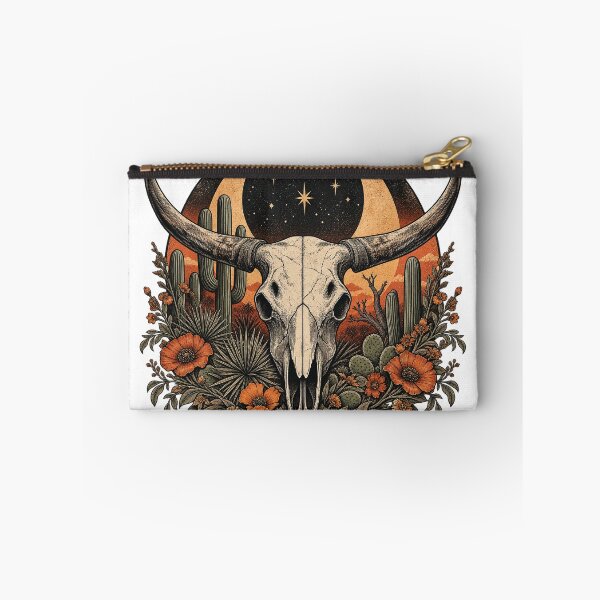 Item preview, Western Longhorn Skull Desert Moon designed and sold by kobsana.