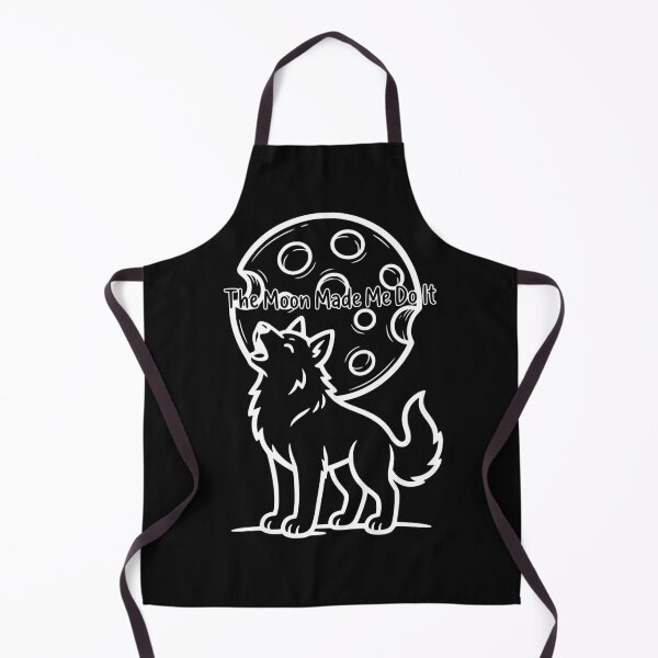 Item preview, The Moon Made Me Do It Funny Howling Dog Werewolf Halloween Art designed and sold by The Bold Line Studio.