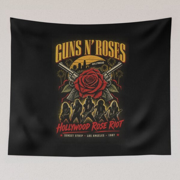 Item preview, Hollywood Rose Riot – Guns N' Roses 80s Rock designed and sold by MonteSorado.