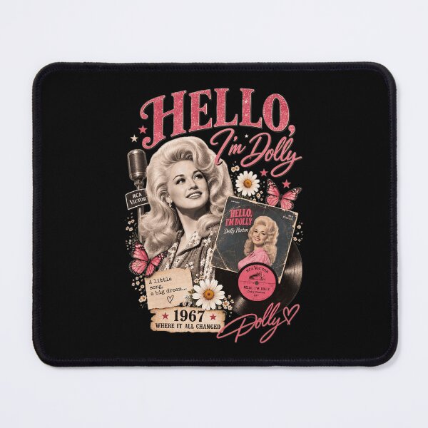 Item preview, Dolly Parton Hello I'm Dolly 1967 Vintage Music Tee designed and sold by JaniceWa907577.