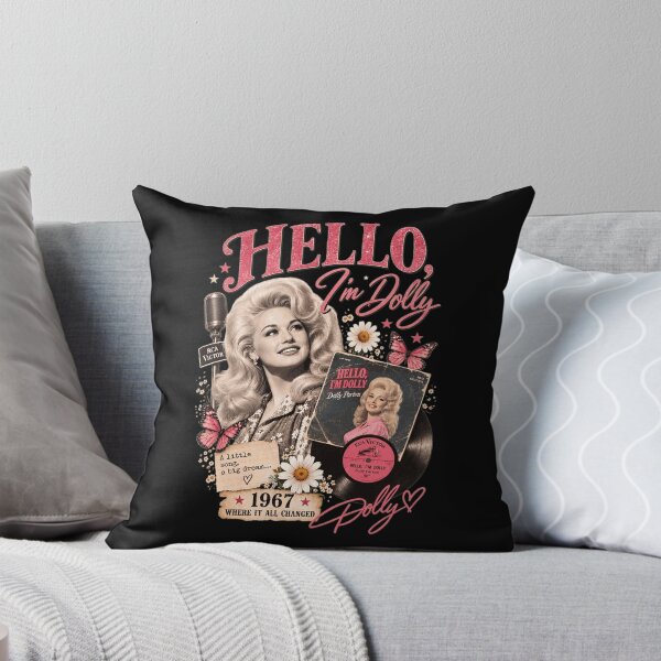 Item preview, Dolly Parton Hello I'm Dolly 1967 Vintage Music Tee designed and sold by JaniceWa907577.