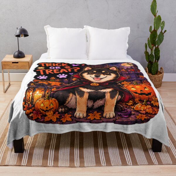 Item preview, Trick or Treat Vampire Shiba Inu Design | Chaos Dogs Club Halloween Cape designed and sold by DailyStruggleCo.
