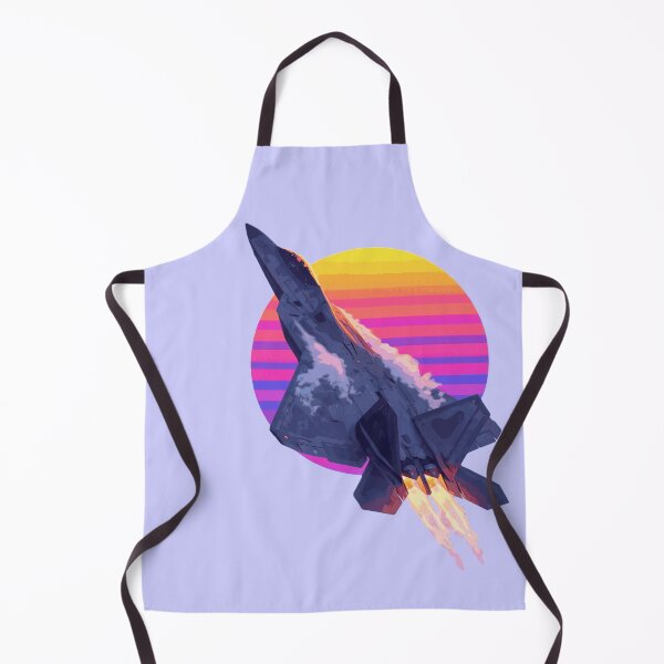 Item preview, Vaporwave Retro Synthwave Fighter Jet F-22 Stealth Fighter Neon Sunset designed and sold by KungPowUnicorn.