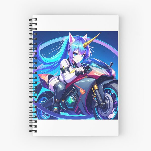 Item preview, Unicorn rider on a motorcycle designed and sold by BADESIGNZZ.