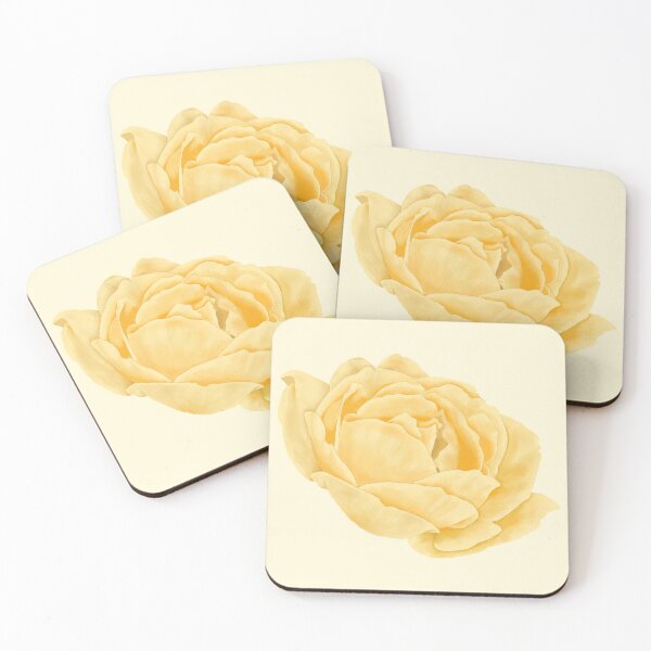 Artikelvorschau, Buttergelbe Rose – Zarte Aquarellblüte entworfen und verkauft von EmeraldeaArt.
