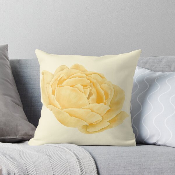 Item preview, Butter Yellow Rose – Delicate Watercolor Floral Blossom designed and sold by EmeraldeaArt.