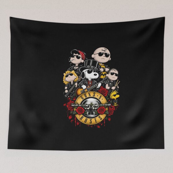 Item preview, Peanuts Gang - Guns n Roses designed and sold by MonteSorado.