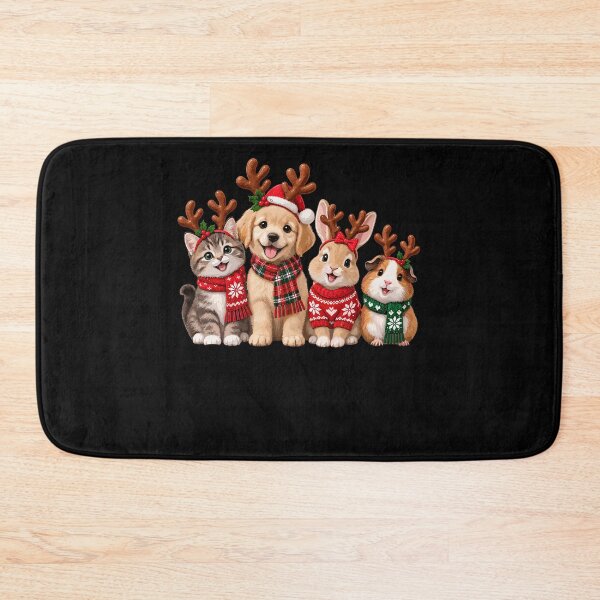 Item preview, Christmas Cats And Dog Reindeer Friends designed and sold by Svenniibee.