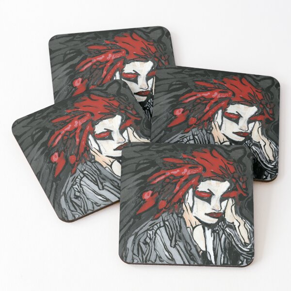Item preview, Nina Hagen Punk Rock Icon Expressive Fan Art Painting designed and sold by Dwaalhaas.com.