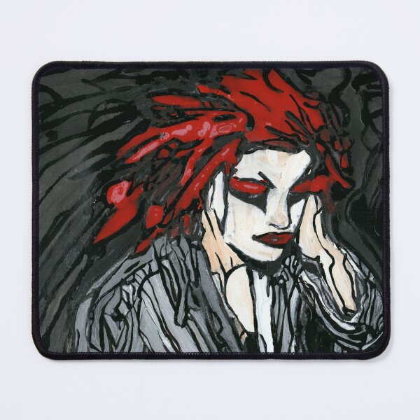 Item preview, Nina Hagen Punk Rock Icon Expressive Fan Art Painting designed and sold by Dwaalhaas.com.