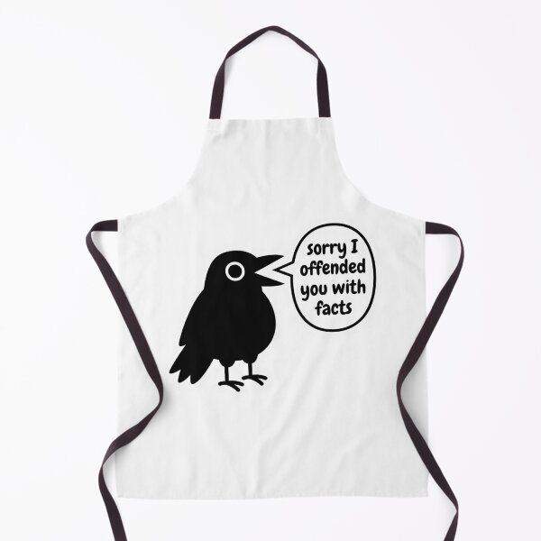 Item preview, Sorry I Offended You With Facts Crow Meme Sarcastic Raven Bird Logic Debate Humor designed and sold by raedattia.