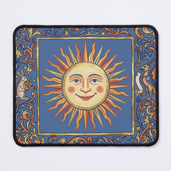 Item preview, The Jester’s Sol: Illuminated Medieval Sun and Drolleries Art designed and sold by FreiherrPK.